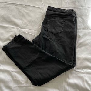 Mossimo Black Coated Skinny Ankle Jeans